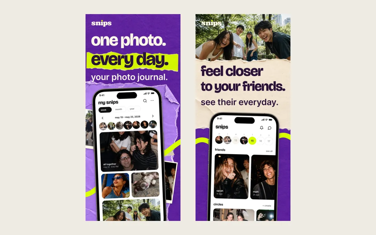 Two Snips App Store screenshots